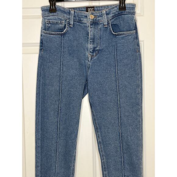 BDG Twig High Rise Blue Skinny Jeans Seamed Front Size 27 Ankle - Picture 4 of 10